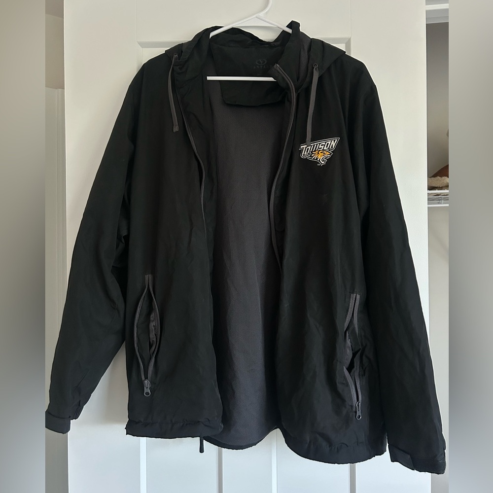 Men's Towson Black Windbreaker Jacket